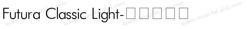 Futura Classic Light字体转换